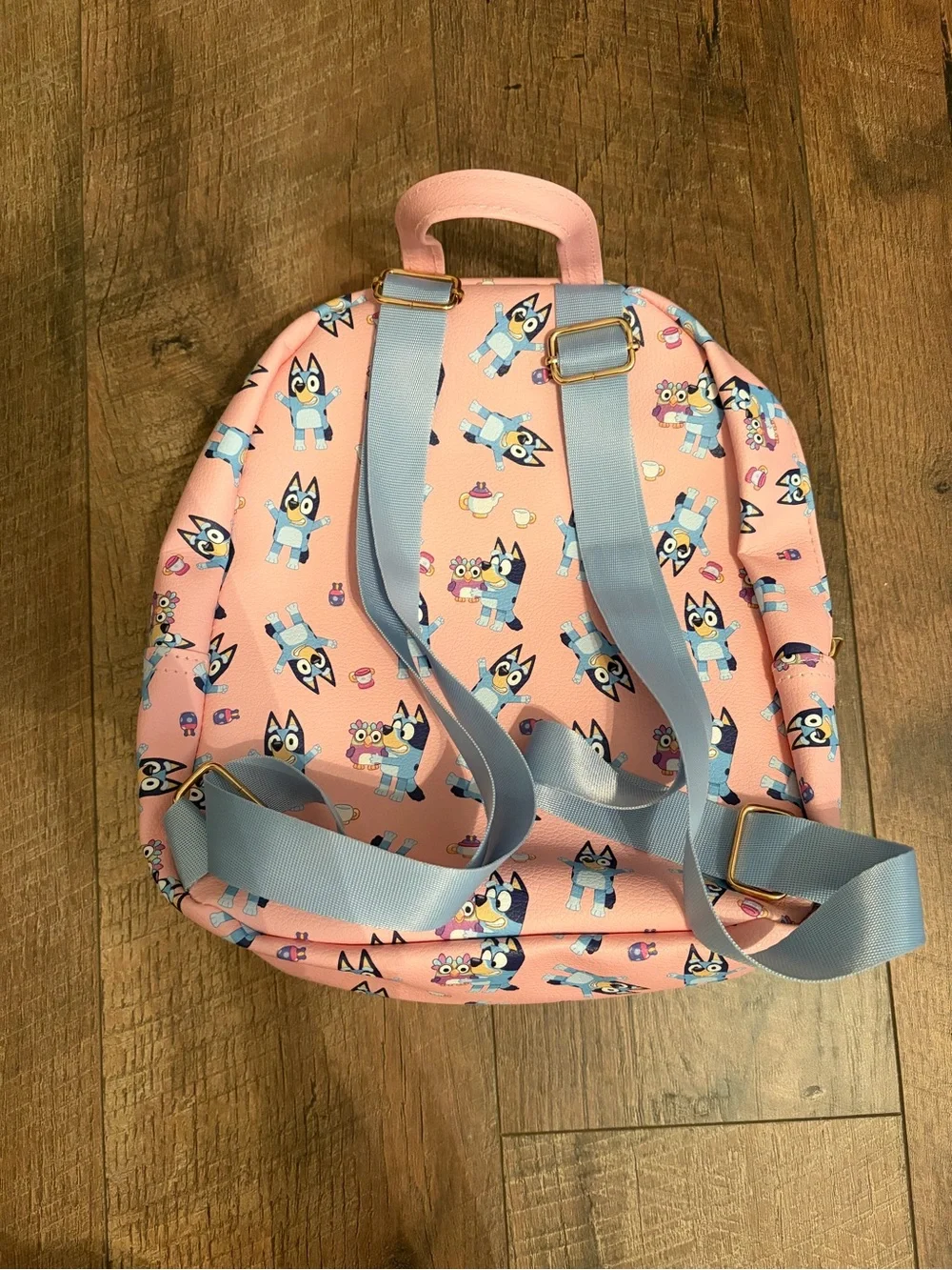 Kids Pink Character Mini Backpack with Adjustable Straps